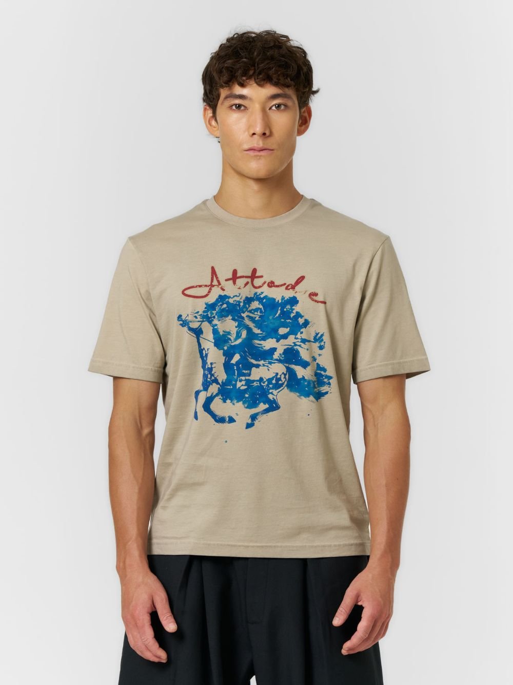 Fitted Vintage T-shirt Washed Sand