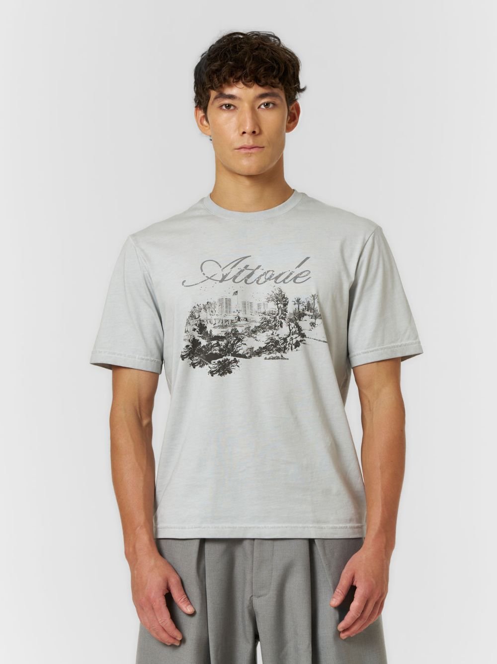Fitted Vintage T-shirt Washed Stone